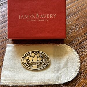 James Avery RETIRED Fruit Basket Brooch